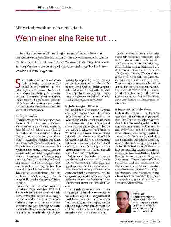 Vorschauseite 1: Wenn einer eine Reise tut