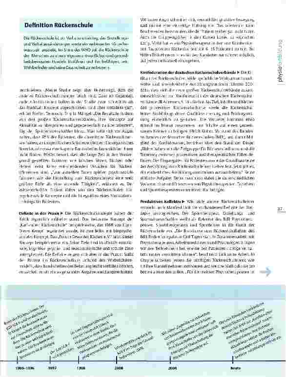 Vorschauseite 2: Fortbildungsführer Rückenschule Konzepte im Umbruch