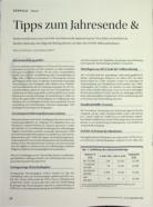 Vorschauseite 1: Tipps zum Jahresende