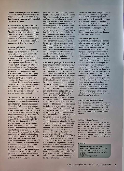 Vorschauseite 2: Wirkt Fallmanagement?