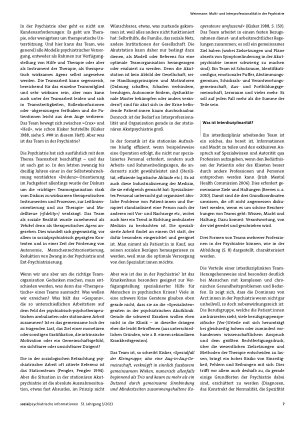 Vorschauseite 2: Multiund Interprofessionalität in der Psychiatrie. Chancen, Risiken und Nebenwirkungen