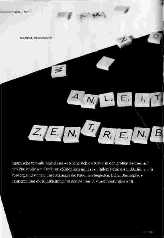 Vorschauseite 1: Anleitung zur Zentrenbildung