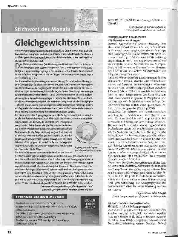 Vorschauseite 3: Pflegephänomen SturzAktuelle Ergebnisse aus Projekten, Diplomund Masterarbeiten