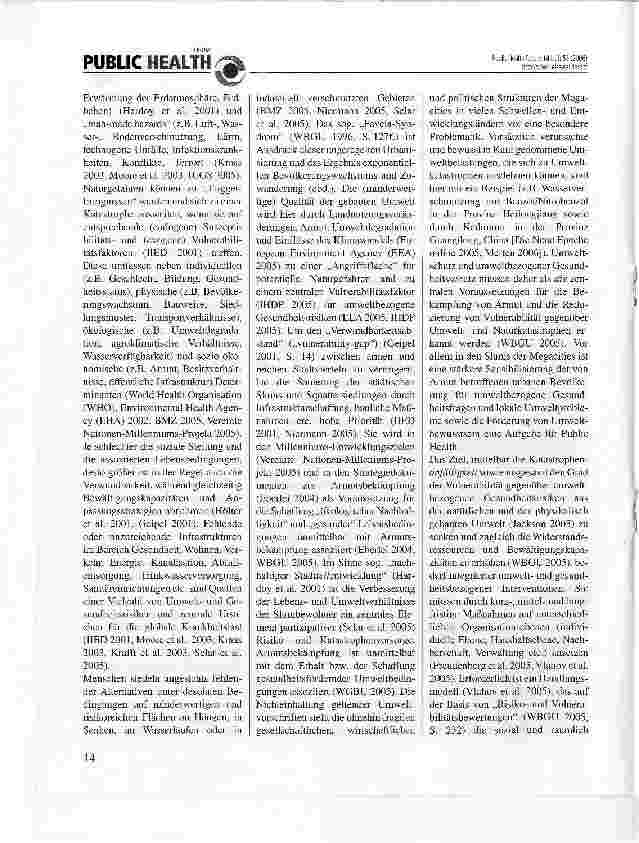 Vorschauseite 2: Umweltkatastrophen - Zur Bedeutung der Urbanisierung in Schwellenund Entwicklungsländern