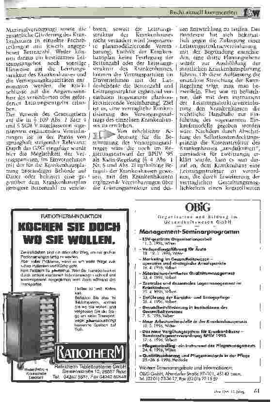 Vorschauseite 6: Rechtsfragen bei der Umsetzung der neuen BPflV Versorgungsauftrag, Versorgungsvertrag - ergänzende Vereinbarungen nach  109 SGB V