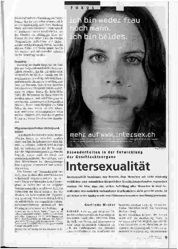Vorschauseite 2: Intersexualität