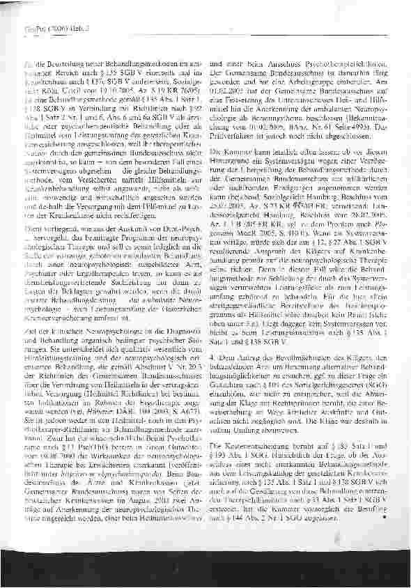Vorschauseite 5: Ein computergestütztes neuropsychologisches Trainingsprogramm gehört nicht zum Leistungsumfang der GKV