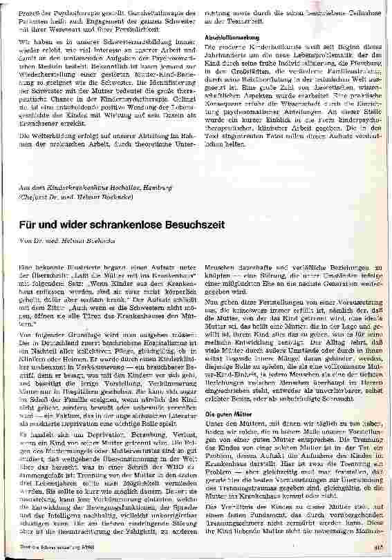 Vorschauseite 5: Psychosomatik und Kinderheilkunde