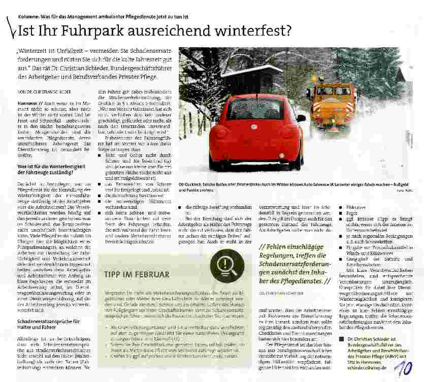 Vorschauseite 1: Ist Ihr Fuhrpark ausreichend winterfest?