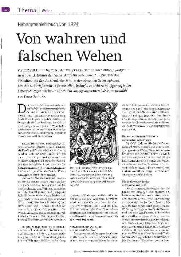 Vorschauseite 1: Von wahren und falschen Wehen