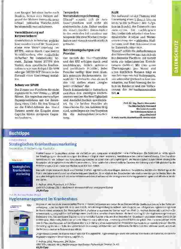 Vorschauseite 3: Sichere Telekooperation in der Medizin