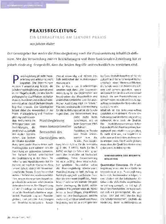 Vorschauseite 1: PRAXISBEGLEITUNG