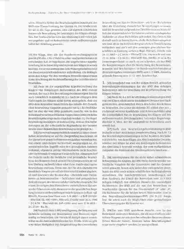 Vorschauseite 2: Einholung des Beurteilungsbeitrags eines in den Ruhestand versetzten früheren Vorgesetzten