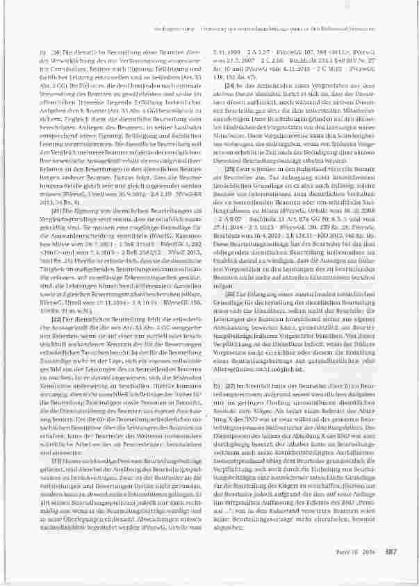 Vorschauseite 3: Einholung des Beurteilungsbeitrags eines in den Ruhestand versetzten früheren Vorgesetzten