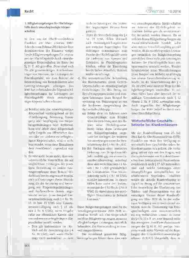 Vorschauseite 2: Ertragsund umsatzsteuerliche Behandlung von Leistungen im Rahmen der Flüchtlingshilfe