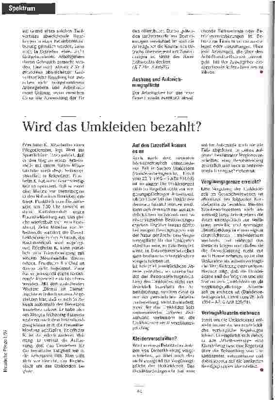 Vorschauseite 2: Neues Arbeitszeitgesetz Schonfrist für Pflegedienste vorbei
