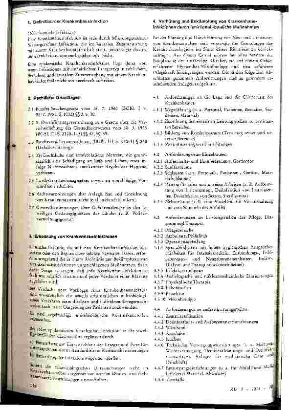 Vorschauseite 2: Richtlinie des Bundesgesundheitsamtes für die Erkennung, Verhütung und Bekämpfung von Krankenhausinfektionen