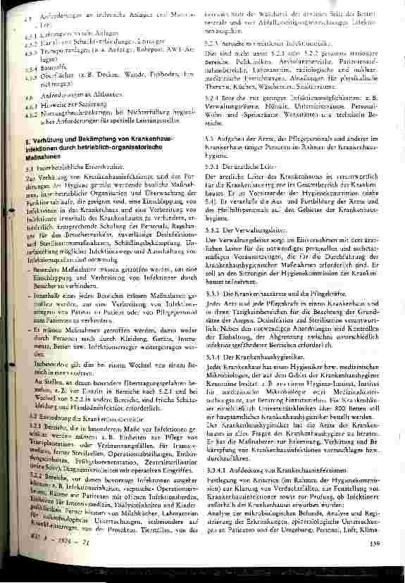 Vorschauseite 3: Richtlinie des Bundesgesundheitsamtes für die Erkennung, Verhütung und Bekämpfung von Krankenhausinfektionen