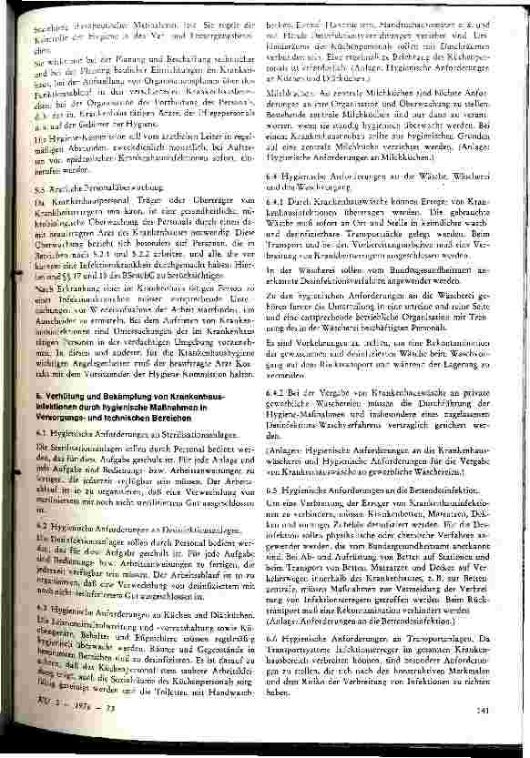 Vorschauseite 5: Richtlinie des Bundesgesundheitsamtes für die Erkennung, Verhütung und Bekämpfung von Krankenhausinfektionen