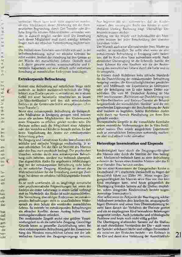 Vorschauseite 2: Von der Würde werdenden Lebens