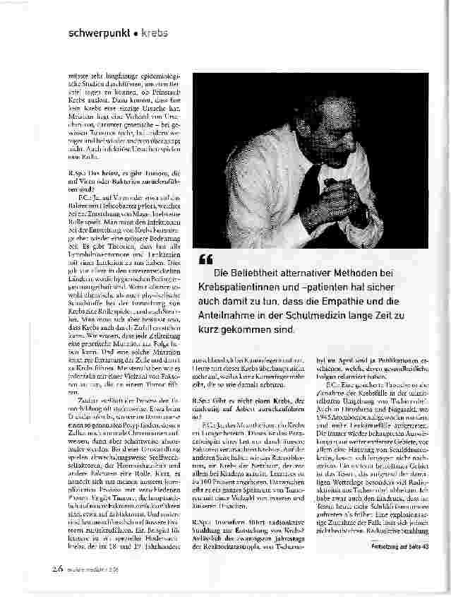 Vorschauseite 3: Wo stehen wir heute in Sachen Krebs?