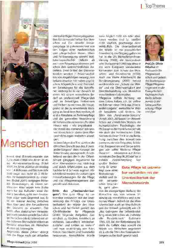 Vorschauseite 2: Einsparen beim Fachpersonal Pflegedefizite bei alten Menschen