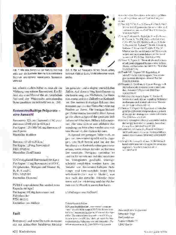 Vorschauseite 4: Das Bio-Zytostatikum Reveratrol