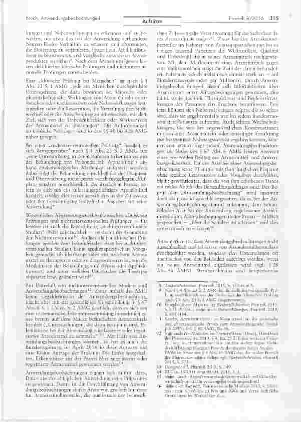 Vorschauseite 2: Compliance-Gespenst Anwendungsbeobachtungen?
