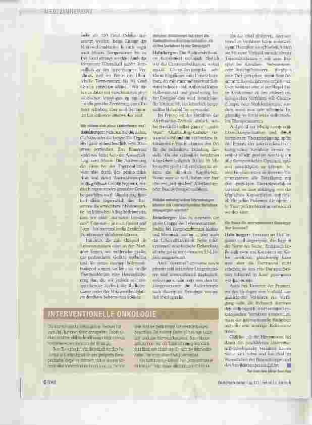 Vorschauseite 2: Die vierte groBe Säule der onkologischen Therapie