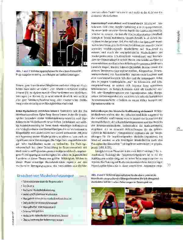 Vorschauseite 2: Prävention typischer Verletzungen im Tennissport Mit Physiotherapie zu Spiel, Satz und Sieg
