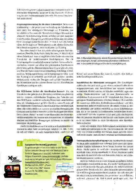 Vorschauseite 3: Prävention typischer Verletzungen im Tennissport Mit Physiotherapie zu Spiel, Satz und Sieg