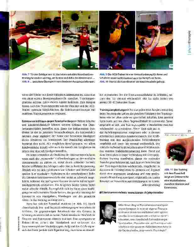 Vorschauseite 4: Prävention typischer Verletzungen im Tennissport Mit Physiotherapie zu Spiel, Satz und Sieg
