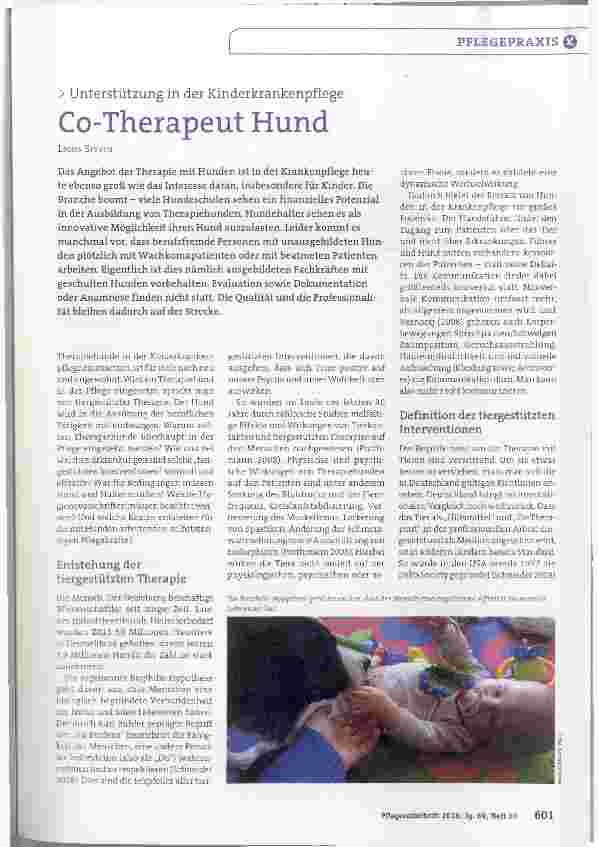 Vorschauseite 1: Co-Therapeut Hund