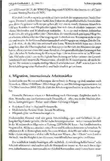 Vorschauseite 5: Pflegeperspektiven in einer globalisierten Welt