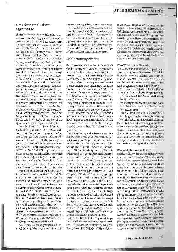 Vorschauseite 2: Fehlermanagement in Krankenhäusern und Pflegeeinrichtungen: Miteinander statt gegeneinander