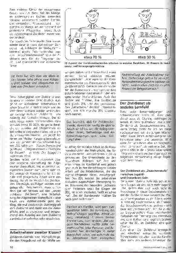 Vorschauseite 2: Zivildienstleistende eine Generation von Egoisten?