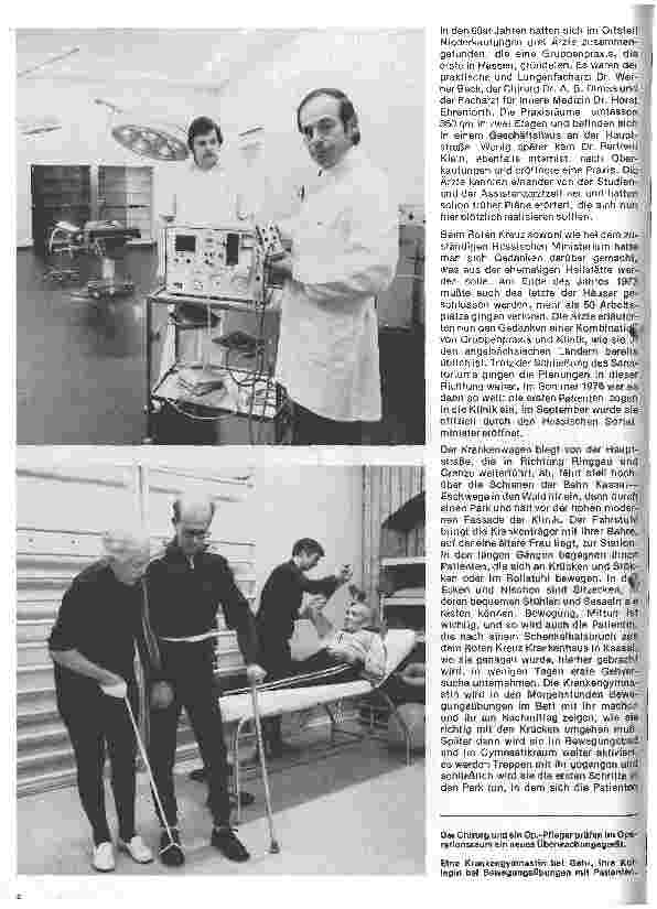 Vorschauseite 3: Eine Lungenheilstätte wird Nachsorgeklinik Die Klinik Kaufungen in Nordhessen