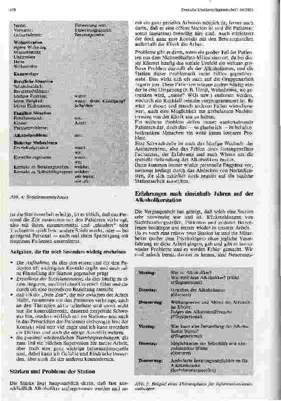 Vorschauseite 4: Entgiftung und Motivierung Tätigkeitsbericht von einer Alkoholikerstation