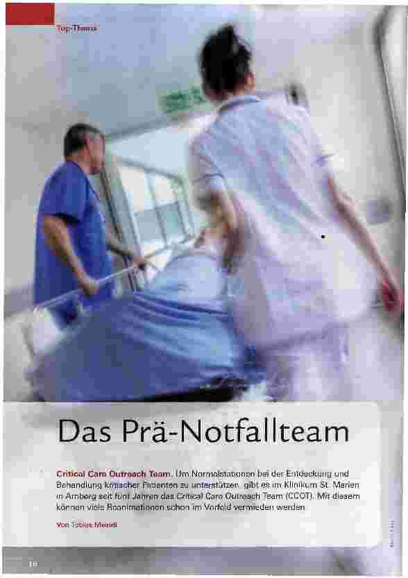 Vorschauseite 1: Das Prä-Notfallteam