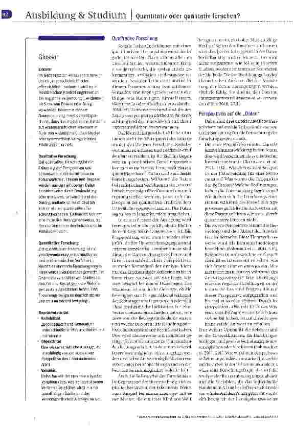 Vorschauseite 2: Forschungsmethoden Teil 1 Qualitativ forschen?