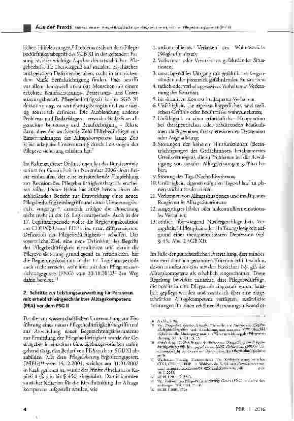 Vorschauseite 2: Perspektivwechsel in der Pflegeversicherung mit dem Pflegestärkungsgesetz II (PSG II)