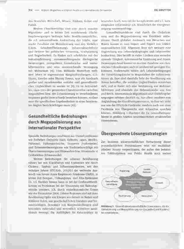 Vorschauseite 2: Megadties und Urban Health aus internationaler Perspektive