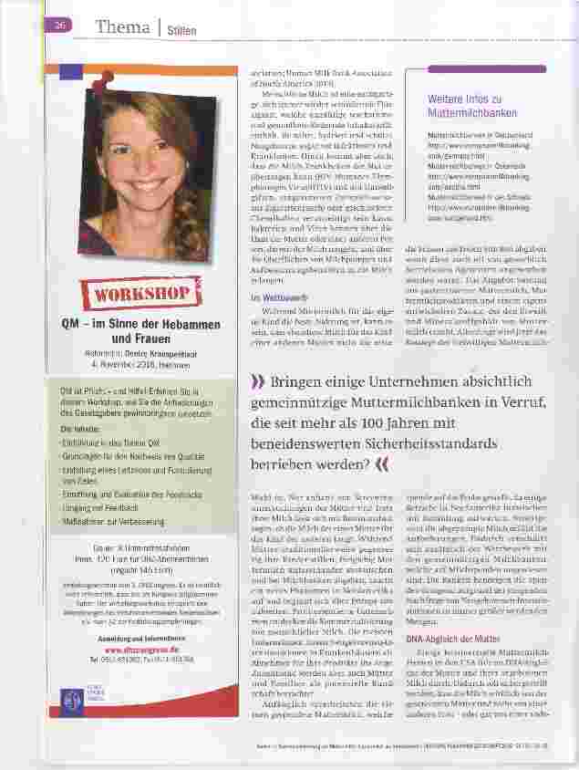 Vorschauseite 3: Frauenmilch als Handelsware?