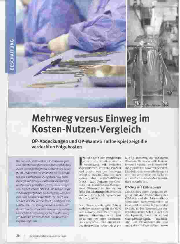 Vorschauseite 1: Mehrweg versus Einweg im Kosten-Nutzen-Vergleich