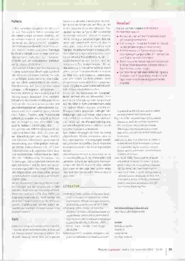 Vorschauseite 4: Pathogenese, Diagnostik und Behandlung von Redeflussstörungen