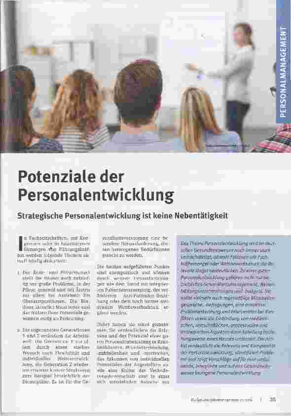 Vorschauseite 1: Potenziale der Personalentwicklung