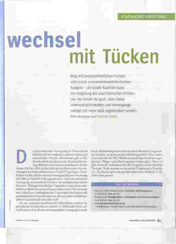 Vorschauseite 2: Tapetenwechsel mit Tücken
