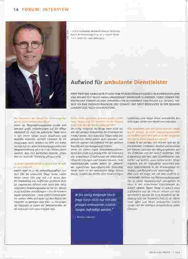 Vorschauseite 1: Aufwind für ambulante Dienstleister