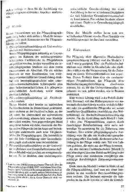 Vorschauseite 2: Pädagogische Professionalität in der Pflege - Gedanken zur Hochschulausbildung von Pflegepädagogen