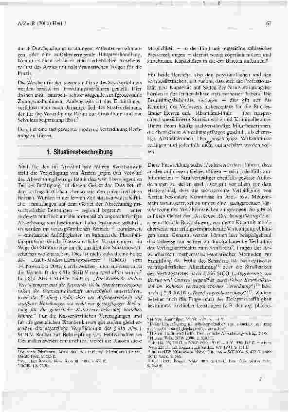 Vorschauseite 2: Verteidigung von Ärzten gegen den Vorwurf des Abrechnungsbetrugs im Ermittlungsverfahren
